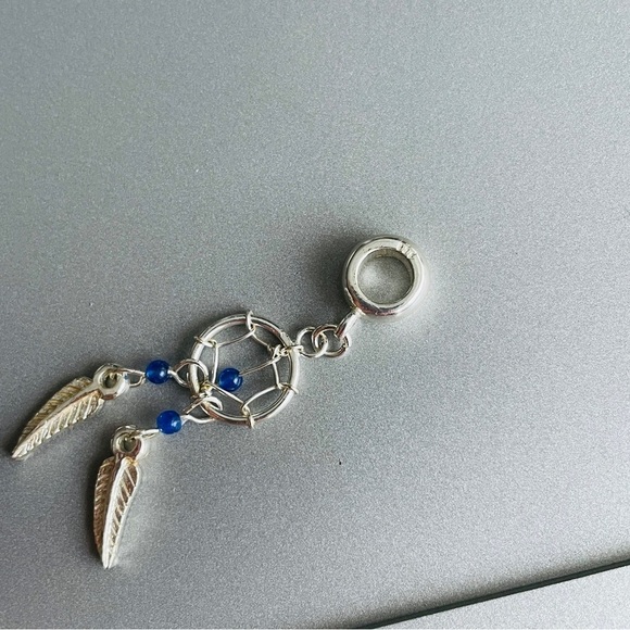 Dream Catcher Sterling Silver Dangle Feathers Charm Bead For Bracelet/ N… - Picture 3 of 8